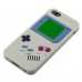 iPhone SE 5 5s - 3D Silicone Classic Game Boy Soft Protective Phone Cover Case - White